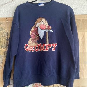 Vintage Seven dwarfs grumpy crew neck sweater